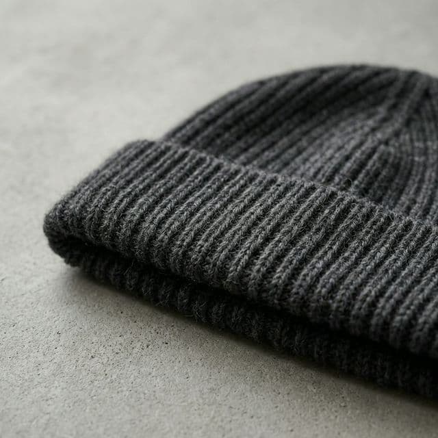 Luxe Cashmere & Knit Beanie detail 1