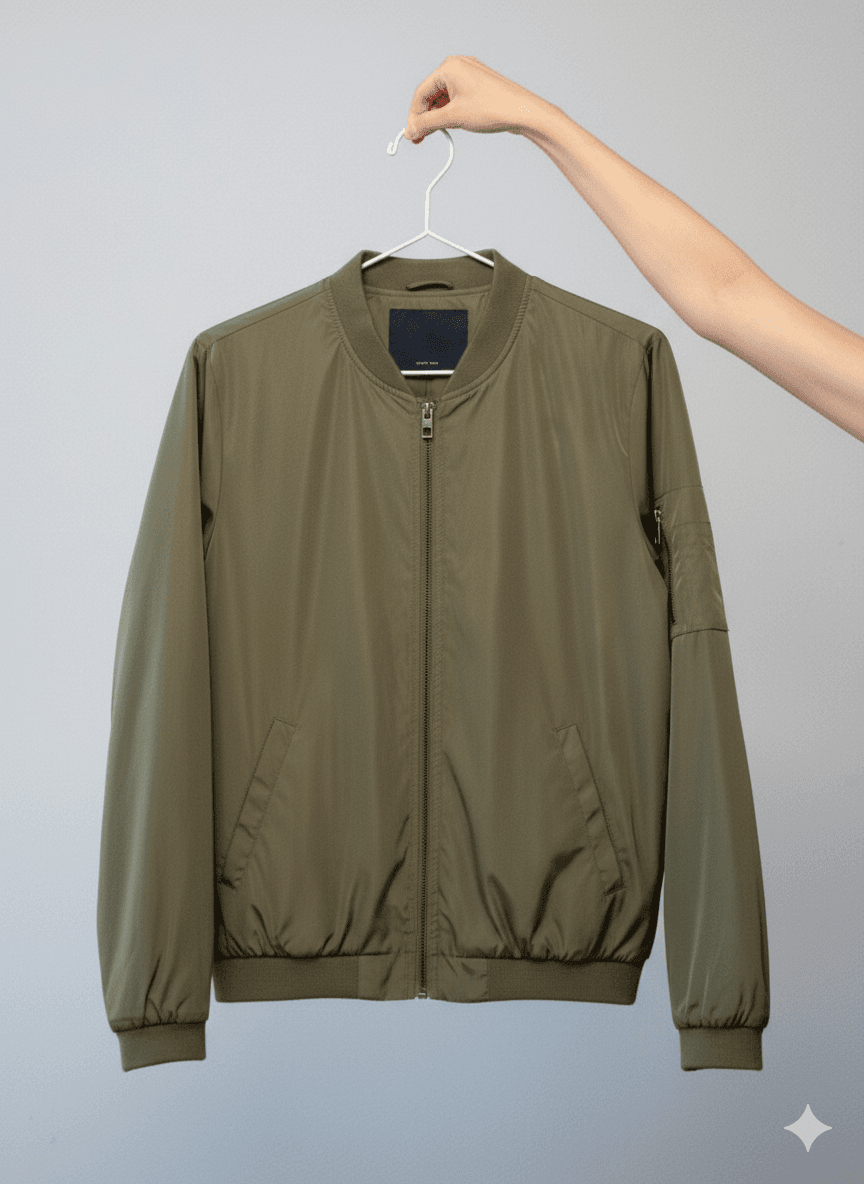 Oversized Linen Blazer detail 1