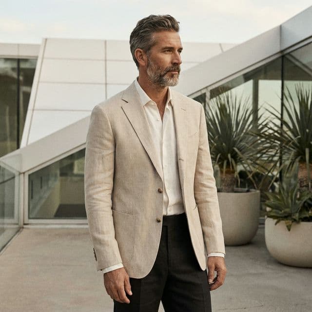 Men's Silk-Wool Suit