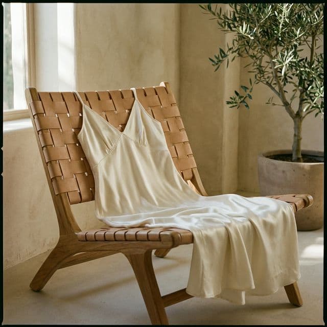 Silk Slip Dress - Ivory