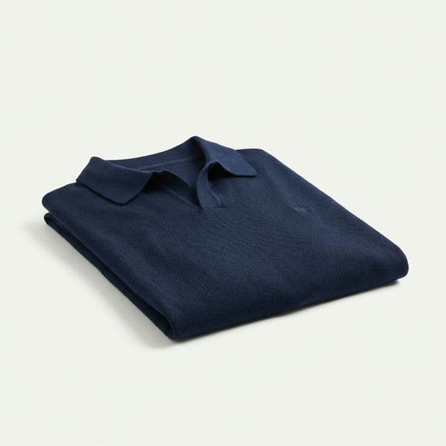 Men's Merino Polo detail 1