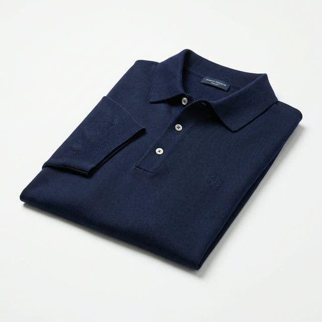 Men's Merino Polo detail 3
