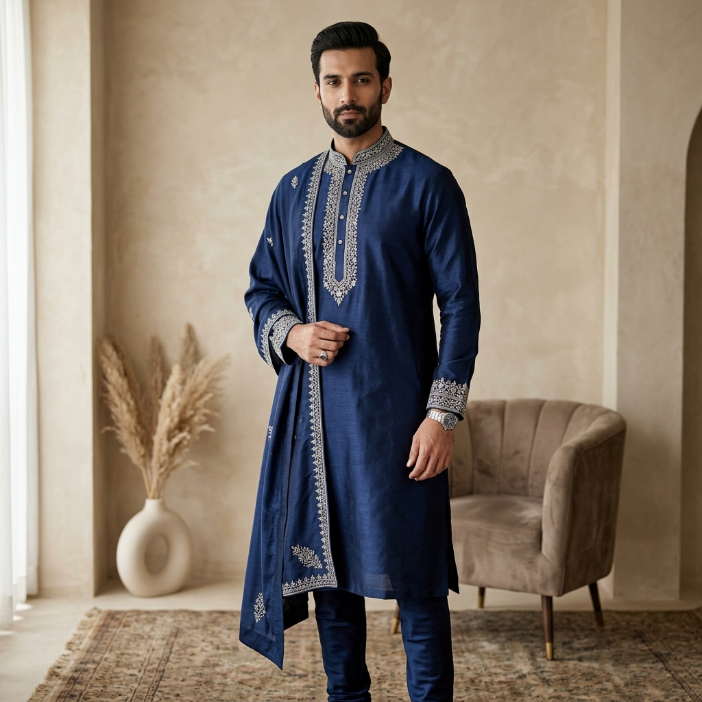 High-Performance Silk-Blend Kurta